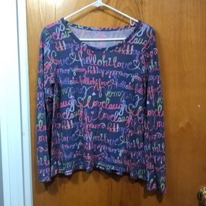 Purple based sweater